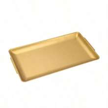 1pc Gold Square Stainless Steel Mirror Metal Sterilization Tray, Suitable For Storing Tattoo Tools, Nail Art Accessories, Or As Home Desktop Storage Tray - Gold - View 6