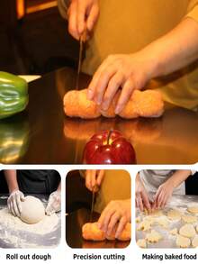 Papan Potong Stainless Steel dengan Pinggiran, Papan Cincang Dapur Logam - MultiWarna - View 11