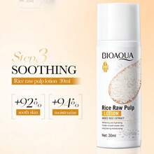 BIOAQUA 5件組米精華保養套組 旅行尺寸 便攜 保濕護膚禮盒，包含米精華亮采保濕日常保養化妝水、潔面乳與晚霜 - 彩色 - 查看 8