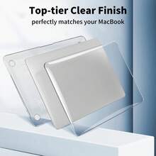 蘋果筆電 Logo 空心保護殼，MacBook 透明保護殼，耐用塑膠保護套，適用於 Air/Pro 各款機型，最佳電腦配件禮物選擇 - 查看 6