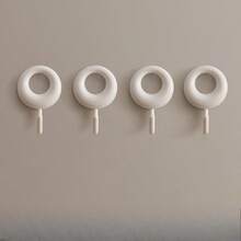Heavy-Duty Adhesive Wall Hooks, Wall-Mounted Hanging Hooks, No-Drill No-Trace Strong Sticky Hooks For Wall, Door, Bathroom, Kitchen, Closet, Entryway, Bedroom, Towel, Coat, Hat, Bag, Holiday Decoration, Christmas Stocking, Winter Season - View 9