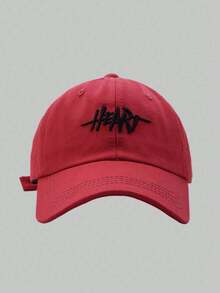 1pc Women's Colorful Embroidered Baseball Cap With 'Heart' Letter, Fashionable Design, Spring And Summer Sunshade Cap - A - View 10