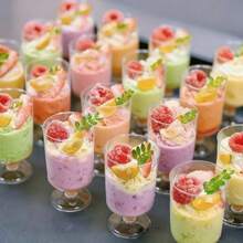 Reusable Clear Dessert Cups, Elegant Mousse Cups, Parfait Cups, Dessert And Pudding Bowls, Thickened Ice Cream And Custard Containers. Perfect For Christmas Party, Wedding, Event, Dessert Display, Valentine's Day Event Service, Holiday Tableware - Transparent - View 4