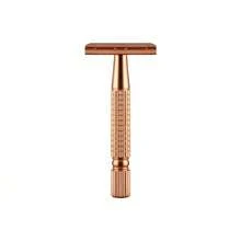 Reusable Women's Razor, Rose Gold Double Edge Safety Razor, Blades Not Included - Safety Razor - View 8