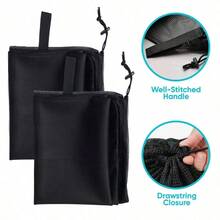 Heavy Duty Mesh Laundry Bag, Large Laundry Drawstring Bag, 60x90cm, 23.62x35.43in, Suitable For College, Dorm, Travel, Home And Apartment - A - View 4