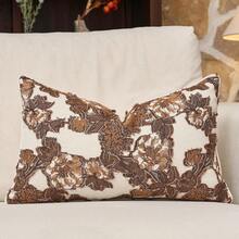 1 pièce Nouvelle taie d'oreiller de luxe marron café vintage à motif floral sans insert d'oreiller, housse de coussin en chenille style ferme + franges, housse de coussin style campagnard français, taie d'oreiller style pastoral neutre, décoration d'intérieur convenant pour la maison, le canapé, le lit, la chambre, le salon, le café, la salle d'exposition, la décoration, les occasions quotidiennes et les fêtes, convenant pour toutes les saisons - Marron - Voir 20