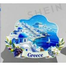 1pc Greece, Turkey, Italy, Poland, Georgia 2D Flat Travel Souvenir Fridge Magnet Home Decor Gift - 3D Stereo - View 13