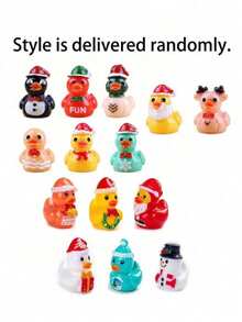 Christmas Resin Decorations, Christmas Reindeer Penguin Gingerbread Man Figures, Suitable For Holiday Design, Perfect For Christmas Winter Party Gift Bags, Christmas Stocking Fillers - A - View 12