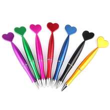 10 Heart-Shaped Ballpoint Pens For Valentine's Day, Available In Red, Pink, And Light Pink. 1.0 Mm Tip, Black Ink, Button Style. Gifts For Valentine's Day. - A - View 5