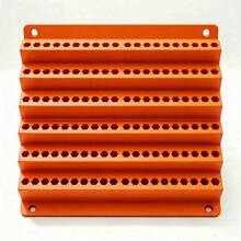 Wall-Mounted Drill Bit Storage Rack, 120-Hole Tiered Wall-Mounted Hex Drill Bit Holder, Large Capacity Anti-Clogging Drill Bit Storage Organizer, Suitable For Screwdriver Bits And Drill Bits, Workshop Garage Tool Storage Organizer - View 7