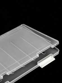 1/2/4pcs Transparent A4 File Storage Box, Desktop Vertical Classification Archive Box, Dustproof & Moisture-Proof Document Organizer, Student Exam Paper Office Receipt File Sorting, Neat Storage Helper - Clear - View 9