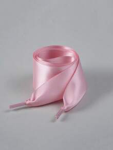 Solid Color Silk Shoelaces 4.0CM Ballet Style Bow Wide Flat Satin Ribbon Compatible With Wide Hole White Sneakers - Multicolor - View 13