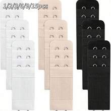 1pc Bra Extender, 2 Hooks 3 Rows, Extra Long, Lingerie Accessories, Elastic, Adjustable, Bra Extender, Bra Extender, Bra Back Clasp - Multi-color - View 12