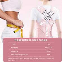 1pc, Women's Waist Trainer With Chloroprene Rubber Body Shaping Belt, Abdominal Reduction, Abdominal Sweat Shaping Exercise, Waist Cinching,Due To Different Production Batches,There May Be Some Color Differences - Pink - View 8