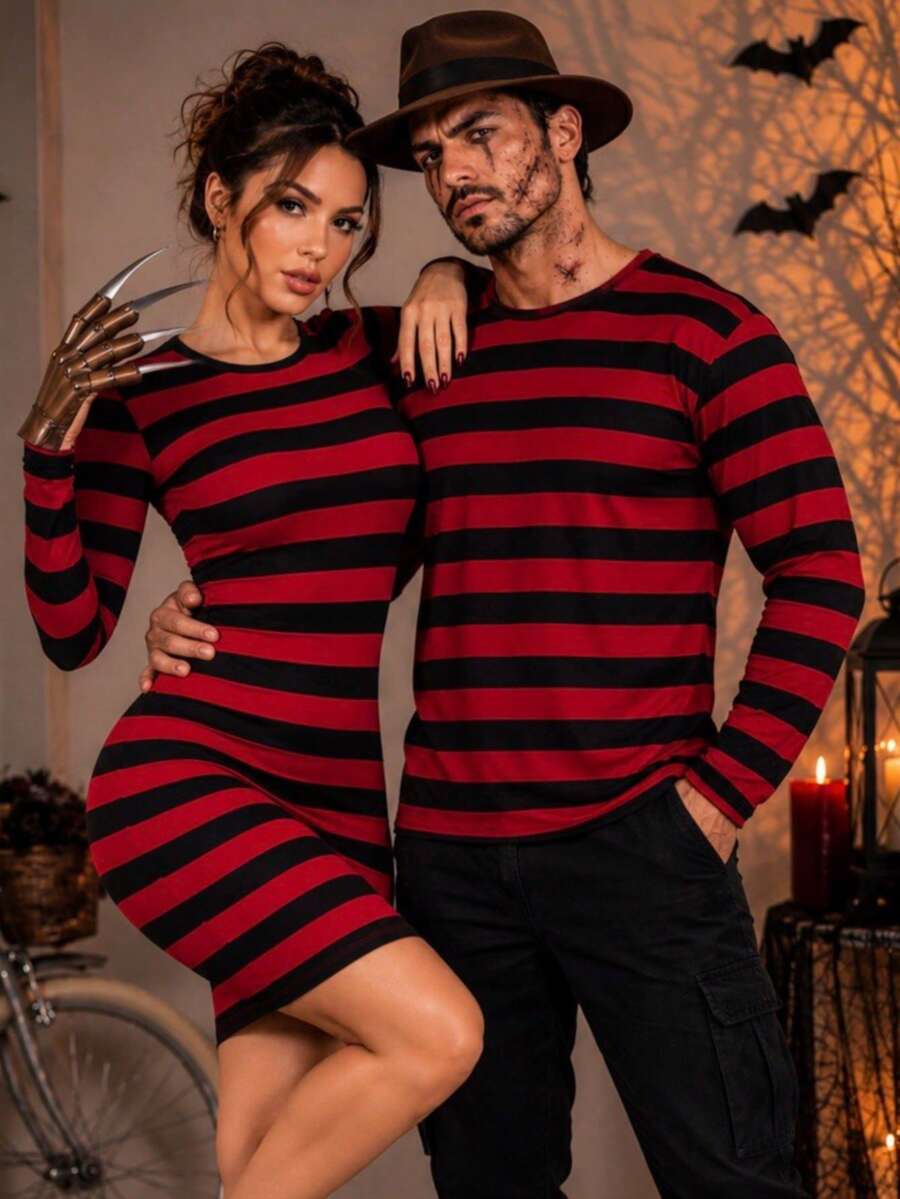 Women Mini Dresses - Red - View 1