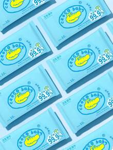 Gentle Care CROCO Baby Wet Wipes 10pcs/Pack, Soft Non-Woven Fabric, Alcohol-Free, Odorless, Durable, Portable, Suitable For Whole Family - New Hygiene Wipes 10pcs - View 5