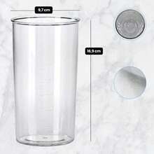 600 Ml Household Mixing & Measuring Jug, Sturdy Durable Measuring Cup For Blenders & Measuring Devices - Transparent - View 4