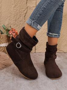 Women's New Ankle Boots Beach Party Vacation Bohemian - Brown - View 5