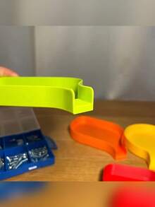 High-Edge Tool Storage Funnel Tray - Prevents Screws, Bolts, Beads And Small Parts From Spilling - Equipped With Fully Sealed Slide-In Plug - Precise Storage For Tiny Parts - Keeps Workspace Clean And Efficient - Multicolor - View 4