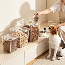 Large Capacity Pet Food Storage Container, Airtight Moisture-Proof Cat/Dog Food Storage Canister, Moisture-Proof Household Food Storage Box - 20L - View 7