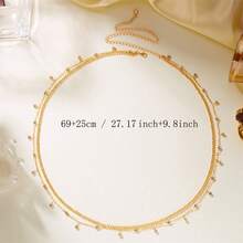 Sexy Minimalist Transparent Rhinestone Waist Chain For Women, Sweet & Cool Bikini Body Chain, Sparkling Waist Chain - 04 - View 7