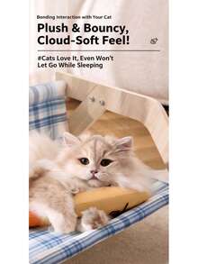 1pc Catnip Linen Fish Cat Toy, Self-Play Boredom Relief Chew Toy With Bell Sound, 3 Colors Available, Suitable For Indoor Play For Kittens - A - View 7