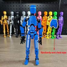 13 piezas Figuras de juguete articuladas creativas, Conjunto de uniformes versátiles, Muñeca creativa de juguete para alivio del estrés, Modelo de ensamblaje - Multicolor - Ver 22
