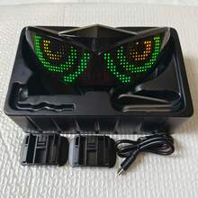 Lampu Peringatan Mata Setan LED untuk Helm Sepeda Motor dan Sepeda, Lampu Dekoratif Suasana Malam Hari untuk Berkendara dengan Mata Setan, Bluetooth, Kontrol Aplikasi, DIY - Helm LED Mata Jahat - View 14