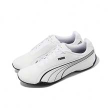 PUMA Redon Bungee Synthetic Leather Comfortable Versatile Breathable Low-Top Riding Shoes Unisex White - White - View 3
