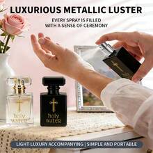 1.69oz Reusable Spray Bottle With Dynamic Gold Pattern, Refillable Cosmetic Spray Bottle With Perfume Dispensing Pump, Portable Perfume Refill Tool, Suitable As Valentine's Day Gift, Date Gift, Birthday Gift, And Travel Accessory - Multicolor - View 4
