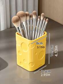 1/2pcs Cosmetic Storage Cylinder, Minimalist Vanity Organizer, Makeup Brush Eyeshadow Eyebrow Pencil Holder, Multi-Purpose Home Decor - View 13