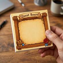 Fantasy Quest Board Sticky Notes 4 Packs - 3x3 Inch RPG Desk Memo Pads (50 Sheets/Pad). Unique Gamer Office Supplies & Geeky Novelty Gift For Coworkers, Friends & Tabletop Masters. - one-size - View 6