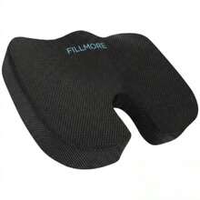 Double Layer Mesh Breathable Memory Foam Slow Rebound Seat Cushion, Embroidered Craftsmanship, Hip Protection Seat Cushion, Mobility Scooter, Office Chair Seat Cushion, Zipper Design, Removable Washable Cover - 1PC - View 5
