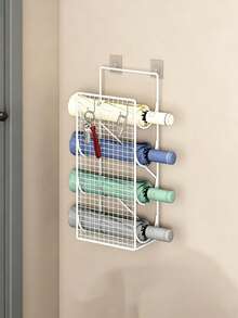 No-Drill Curling Iron Holder Wall-Mounted Bathroom Hair Dryer Storage Rack Umbrella Holder Straightener Holder Space-Saving - Multicolor - View 12
