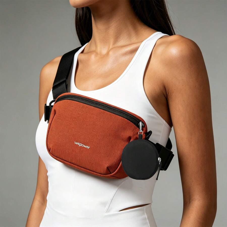 Myco Fashion Small Crossbody Bag Unisex Mini Sling Bag Travel Running Phone Backpack Shoulder Bag With Keychain - Multicolor - View 1
