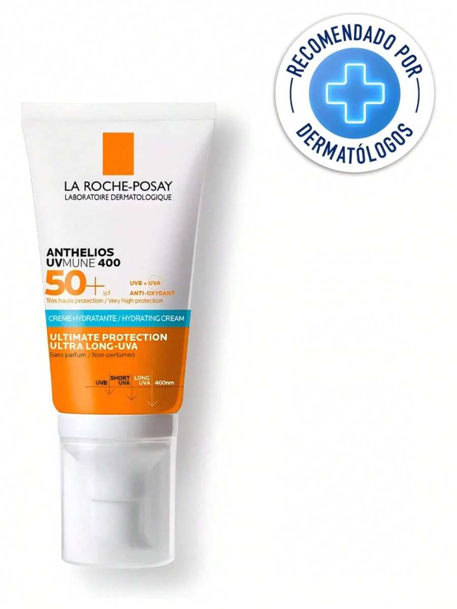 La Roche-Posay Anthelios UVMune 400 Hydrating Sunscreen SPF50+, 50ml - White - View 1