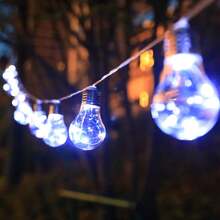 Solar Powered Vintage Glass Bulb String Lights, Soft Warm Glow, Durable Waterproof, Suitable For Patio, Garden, Dorm And Holiday Party Atmosphere Lighting - Bulb - View 7