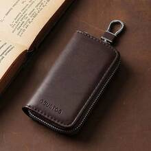 2026 Vintage New Waist-Hanging Key Pouch, Large Capacity Multi-Function Car Zipper Key Case, Universal Portable Accessory - Multicolor - View 12