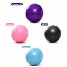 1pc Fitness Yoga Ball, Anti-Burst Exercise Ball For Pilates, Balance Training, Core Workout, Home Gym & Fitness Exercise, Non-Slip Stability Ball - Multicolor - View 1