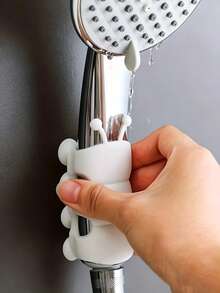 4pcs Caterpillar Shower Head Holder Suction Cup, Caterpillar Shower Head Suction Cup, Shower Head Base Bracket, Universal, No Drilling, Movable, Fixed Base Shower Accessories - Default - View 7