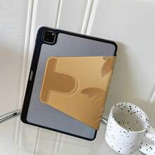 1件復古金色叢林葉360°旋轉多角度視角支架平板保護殼，相容 iPad Air 6/5/4 與 10 (10.9 吋) - 相容 iPad Pro 2024、Air M3/A16 2025，相容 Galaxy Tab S9 FE/S8 Plus/S7/S10 - 適合工作、旅行與居家放鬆，相容 、相容 - 彩色 - 查看 5