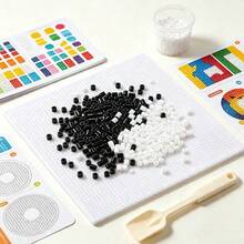 4000Pcs Mini 2.6mm Micro Fuse Beads, DIY Pixel Fusion Iron Beads, Pixel Art Craft Beads, Perler Beads For Jewelry Making, Iron Earrings, Handmade Pendants, Keychains, Fridge Magnets, Creative Decorations, DIY Handcraft Gift - A - View 5