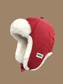 1pc Unisex Winter Lei Feng Hat, Plush Trim Earflap Design, Thick Lining Windproof Cold-Resistant Warm, Suitable For Skiing Cycling Commuting, Multi-Color Outdoor Snow Hat - Multicolor - View 10