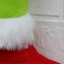 The Grinch With Feet Bow Christmas Tree Decoration Scene Prop Christmas Ornament Hanging Decor - With Bow and Feet - View 3