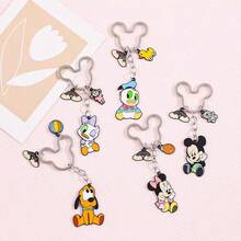 5pcs Disney Mickey Minnie Keychains, Cartoon Character Key Rings With Pendant Charms, Donald Daisy Pluto Keychain Accessories, Suitable For Backpacks, Bags, Keys, Fans, Collectors, Holiday Gifts, 9,265 Sold - Multicolor - View 4