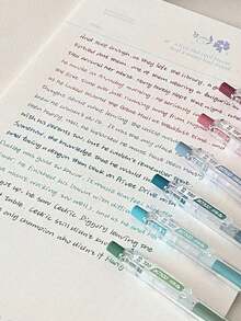 6PCS 0.5MM Colorful Neutral Pens, High-Value Portable Markers, Transparent Plastic Barrel Suitable For Home, Study, Office Scenarios, Perfect For Back To School, Thanksgiving, Christmas, Halloween - Multicolor - View 6