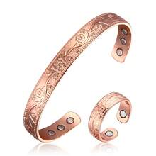 BioMag Copper Magnetic Bracelet Set For Women Men, Pure Copper Jewelry Gift - Rose Gold - View 7