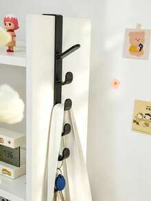 Over-The-Door Hook, Space-Saving Door Hanger/Storage Rack - No-Drill Plastic Multi-Hook Organizer, Suitable For Bags, Hats, Scarves And Umbrellas - Home Storage Rack For Bedroom And Bathroom, Also Suitable For Dorms And RVs - Multicolor - View 1