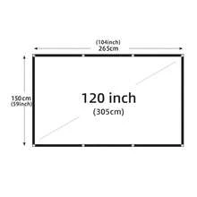 GAINVANE Projection Screen 60/72/84/100/120/150 Inch, 16:9 Ratio, Foldable Portable, Anti-Crease, Indoor And Outdoor Use, Double-Sided Projection Screen, Suitable For Home, Party, Office, Classroom And Other Places, Back To School Essential - View 10