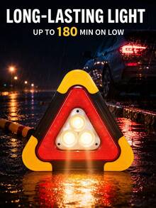 XF.Meraki LED Triangles, Emergency Parking Reflector,LED Emergency Triangle Triangle 5 Mode,Road Warning Triangles With High Visibility LED,LED Lights For Car, SOS, Emergency Triangles For Car, RV, Truck,Car Accessories - A - View 1